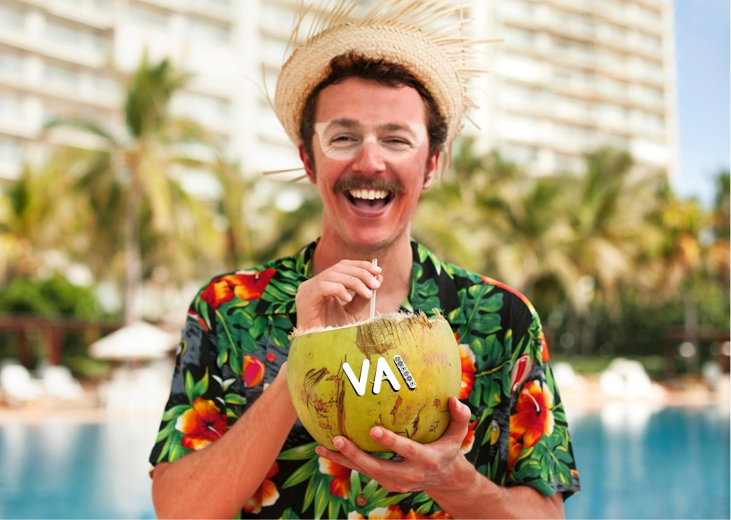 Happy tourist at pearl farm experience